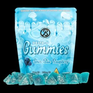 sour blue raspberry gummies
